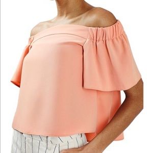 Topshop Livi off the shoulder top