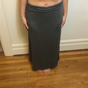 Grey JCrew maxi skirt