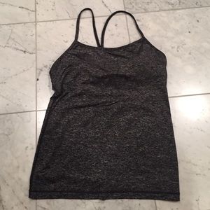 Speckled grey Lululemon top
