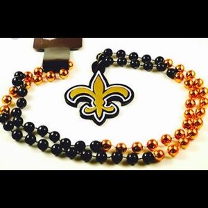 Never worn New Orleans Saints bead necklace