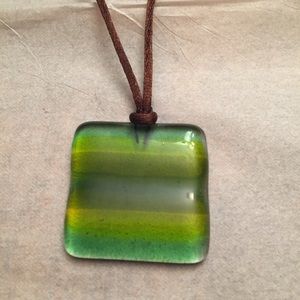 🍁🍂Hipster Boho Glass Pendant Necklace 🍁🍂
