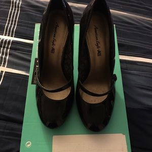 Black Patent Leather heel