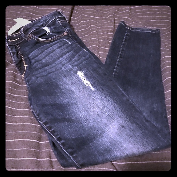 Abercrombie and Fitch distressed jeans