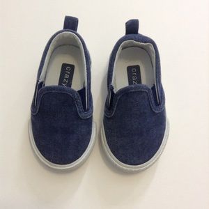 4 - Blue Slip On Sneakers