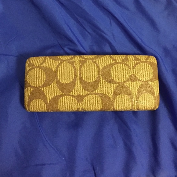 Authentic coach glasses case