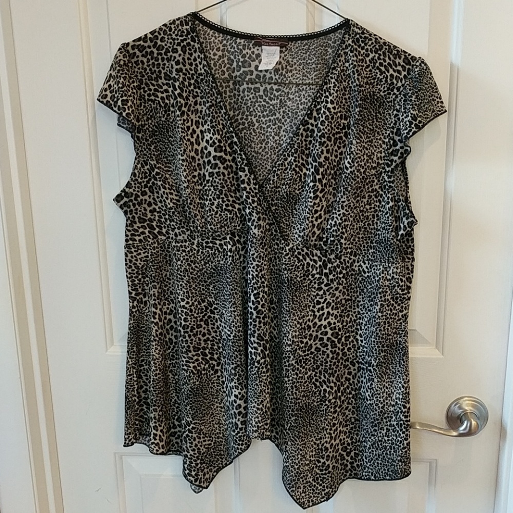 Leopard print blouse