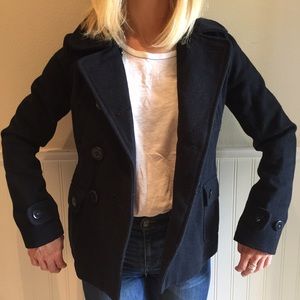 AMERICAN EAGLE NAVY WOOL PEACOAT