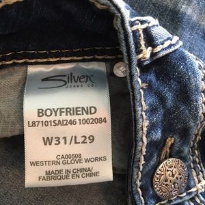 Silver brand boyfriend jeans