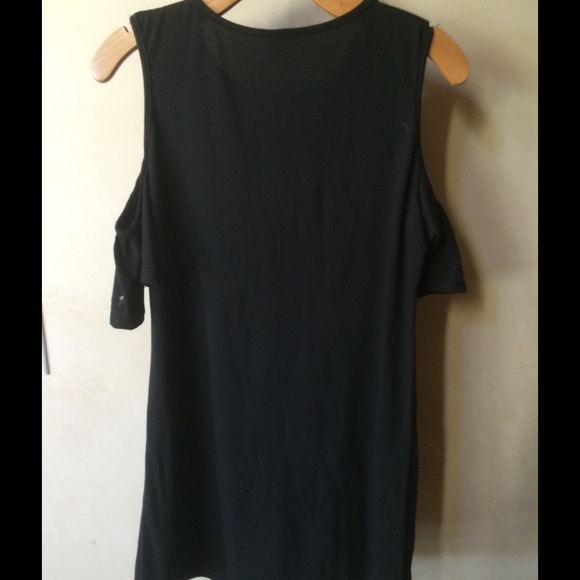 Black dress off the shoulder dress - Picture 4 of 4
