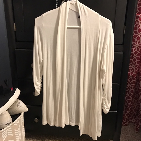 nordstrom white sweater/cardigan