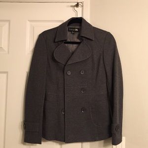 Grey pea coat