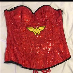 Wonder Woman Sequin Top costume VERY nice!