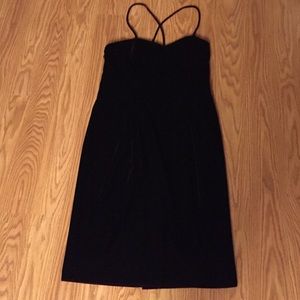 NWOT! Trendy Black Velvet Ann Taylor Dress