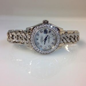 Rolex Pearlmaster Factory Diamond Bracelet