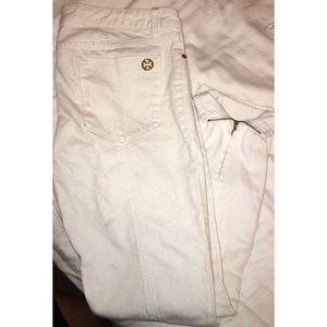 Tory Burch White Skinny Jeans