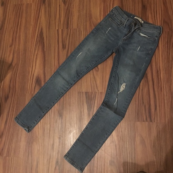 Banana republic distressed skinny jeans