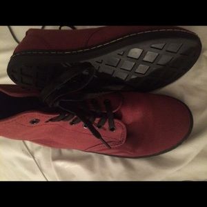 Burgundy doc martens
