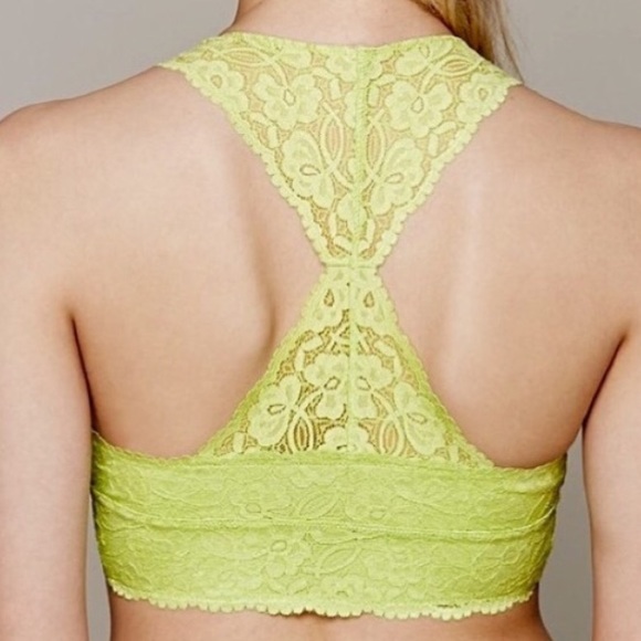 Free People Galloon Lace Racerback Crop Bra