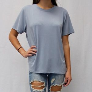 Baby blue T shirt