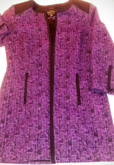 Mary Kay by Twinhill purple and black suit coat