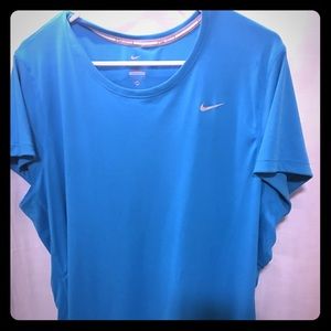 Nike dri fit shirt (blue)