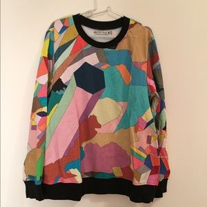 Patterned man's sweatshirt