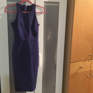 Deep Purple Pencil Dress