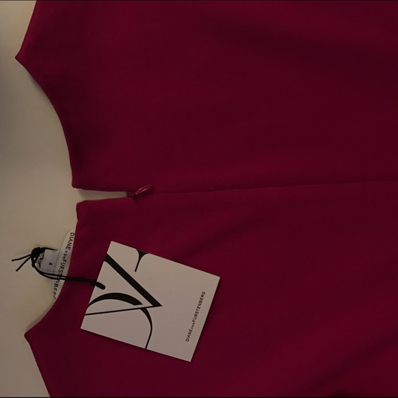 RARE Pink DVF Dahlia Jeannie Fit and Flare Dress