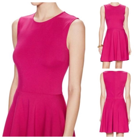RARE Pink DVF Dahlia Jeannie Fit and Flare Dress