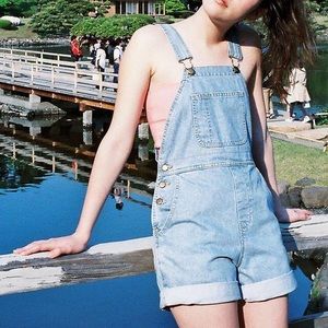 American Apparel denim overalls