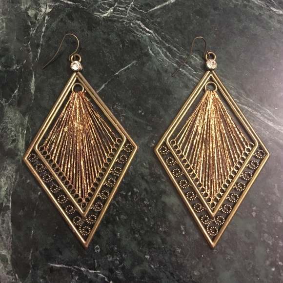 Gold Dangling Earrings
