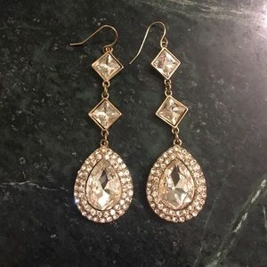 Old Hollywood Style Drop Earrings