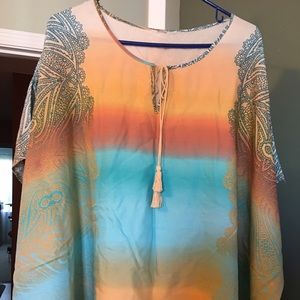 New never worn Women's multi-colored blouse