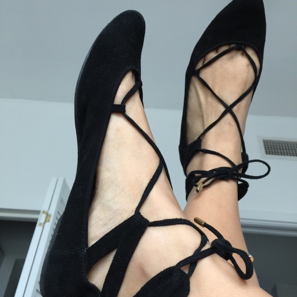 QC Shoes - Ballerina real leather suede nubuk red 8.5 flat