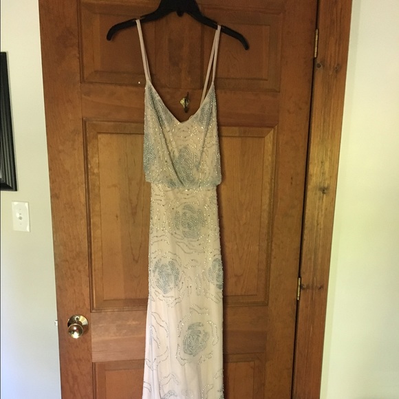 Adrianna Papell floral motif blouson gown