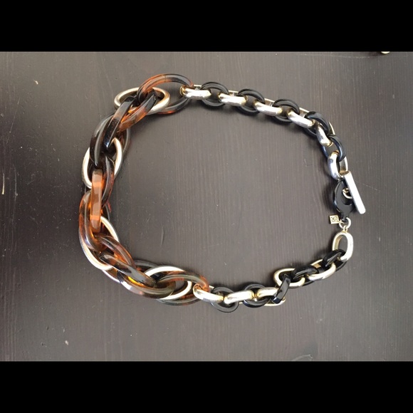 Tortoise and gold necklace