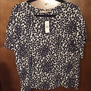 NWT Loft Drapey Blouse Sz L