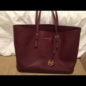 Michael Kors large handbag in Merlot.
