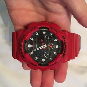 G-Shock red watch