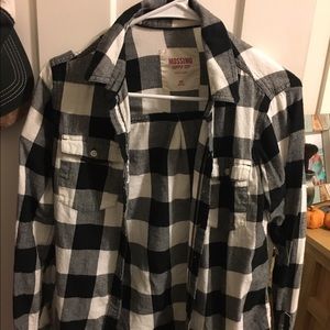 Black & White Plaid Flannel