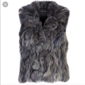 Adrienne Landau Fox Fur Vest