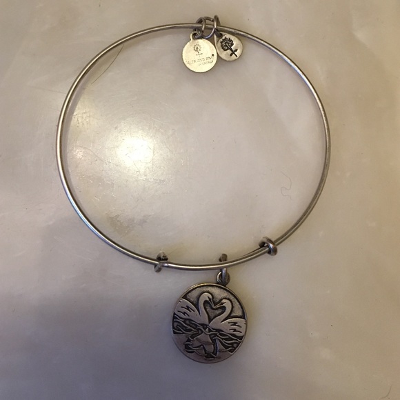 Alex and ani swan bracelet
