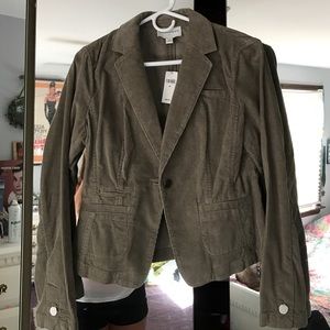 NEW Banana republic olive green corduroy blazer