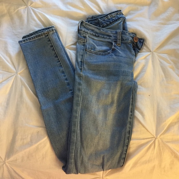 American Eagle light wash size 00 stretch jegging