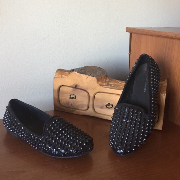 Zara Shoes - Zara Spiked Loafers