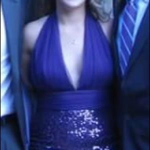 Purple sequin dress