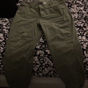 Army green pants