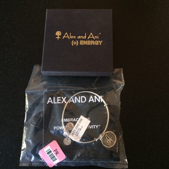 Alex and Ani "A" initial bracelet