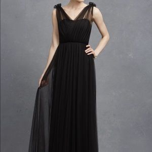 Donna Morgan black bridesmaid dress