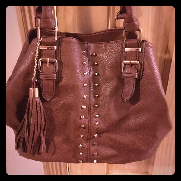 Faux leather, cognac color bag